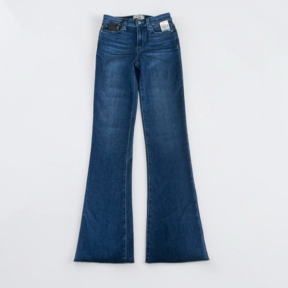 PAIGE Dark Blue High Rise Bootcut Laurel Canyon style jeans